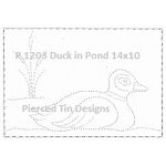 P 1203 Duck in Pond 14x10