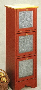 A Small punched tin Cabinet
