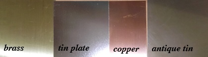 Blank metal sheets