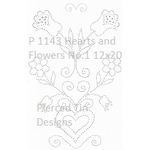 P 1143 Hearts and Flowers No.1 12x20