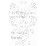 P 1143 Hearts and Flowers No.1 12x20