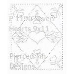 P 1196 Seven Hearts 9x11