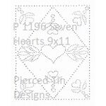 P 1196 Seven Hearts 9x11
