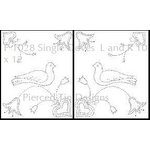 P 1028 Single Doves L and R 10 x 12