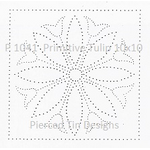 P 1041  Primitive Tulip 10x10