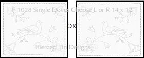 P 1028 Single Doves Choose L or R 14 x 12