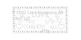 P 1192 Love Conquers All 14x7 1/2