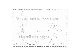 P 1203 Duck in Pond 14x10