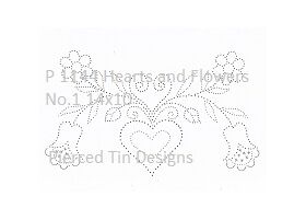 P 1144 Hearts and Flowers No.1 14x10