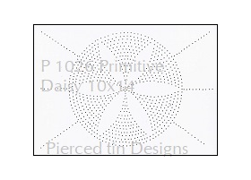 P 1026 Primitive Daisy 10x14