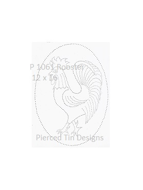 P 1061 Rooster 12 x 16  or 18 x 24