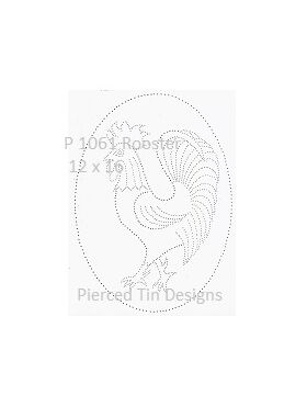 P 1061 Rooster 12 x 16  or 18 x 24