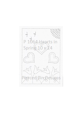 P 1064 Hearts in Spring 10 x 14