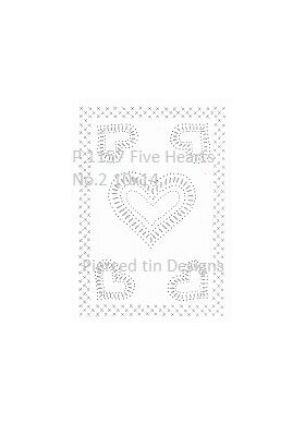 P 1157 Five Hearts No.2 10x14