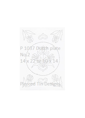 P 1037 Dutch plate No.2 14 x 22 or 10 x 14