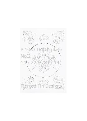 P 1037 Dutch plate No.2 14 x 22 or 10 x 14