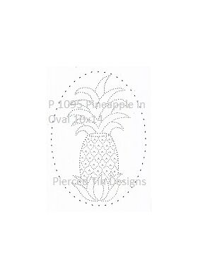 P 1095 Pineapple in Oval 10x14
