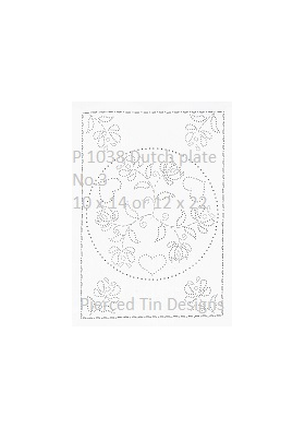 P 1038 Dutch plate No.3 10 x 14 or 12 x 22