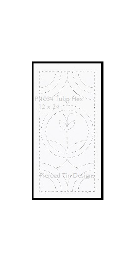 P 1034 Tulip Hex 12 x 24