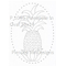 P 1095 Pineapple in Oval 10x14