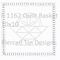 P 1162 Quilt Basket 10x10
