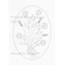 P 1042B Wheat Flowers 10 x 14