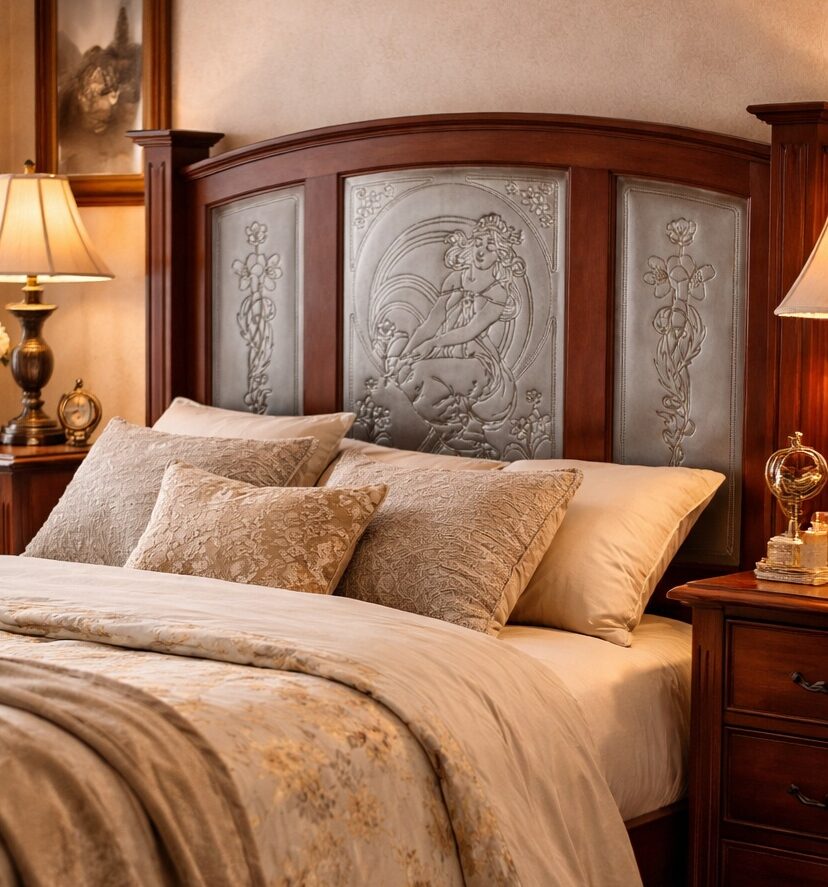 punched tin headboard